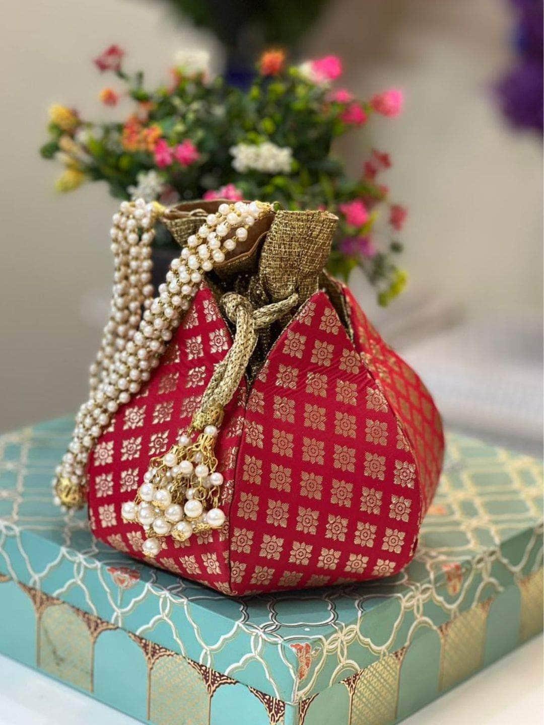 Ishhaara Bridal Lotus Potli Bag
