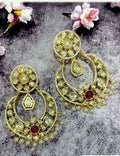 Ishhaara Chandbali Moti Kundan Earring