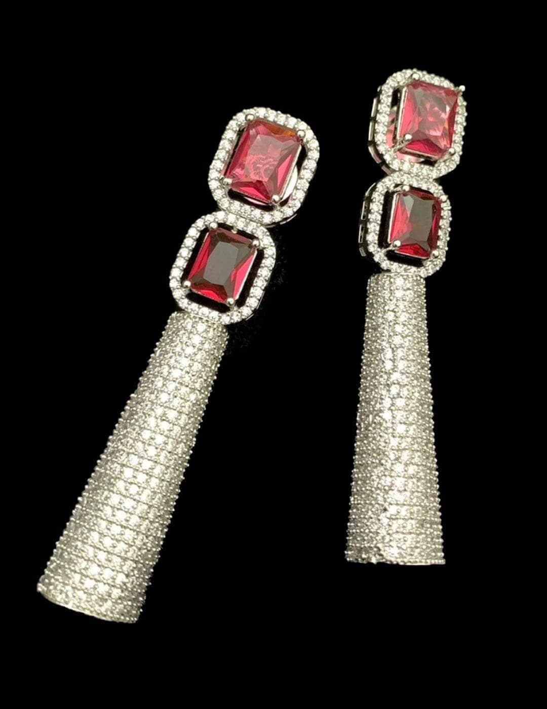 Ishhaara Crystal Long Tail Earrings