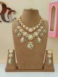 Ishhaara Red Green Layered Polki Necklace