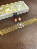Ishhaara Red Maharani Filigree Choker