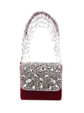 Ishhaara Red Mini Crystal Bag