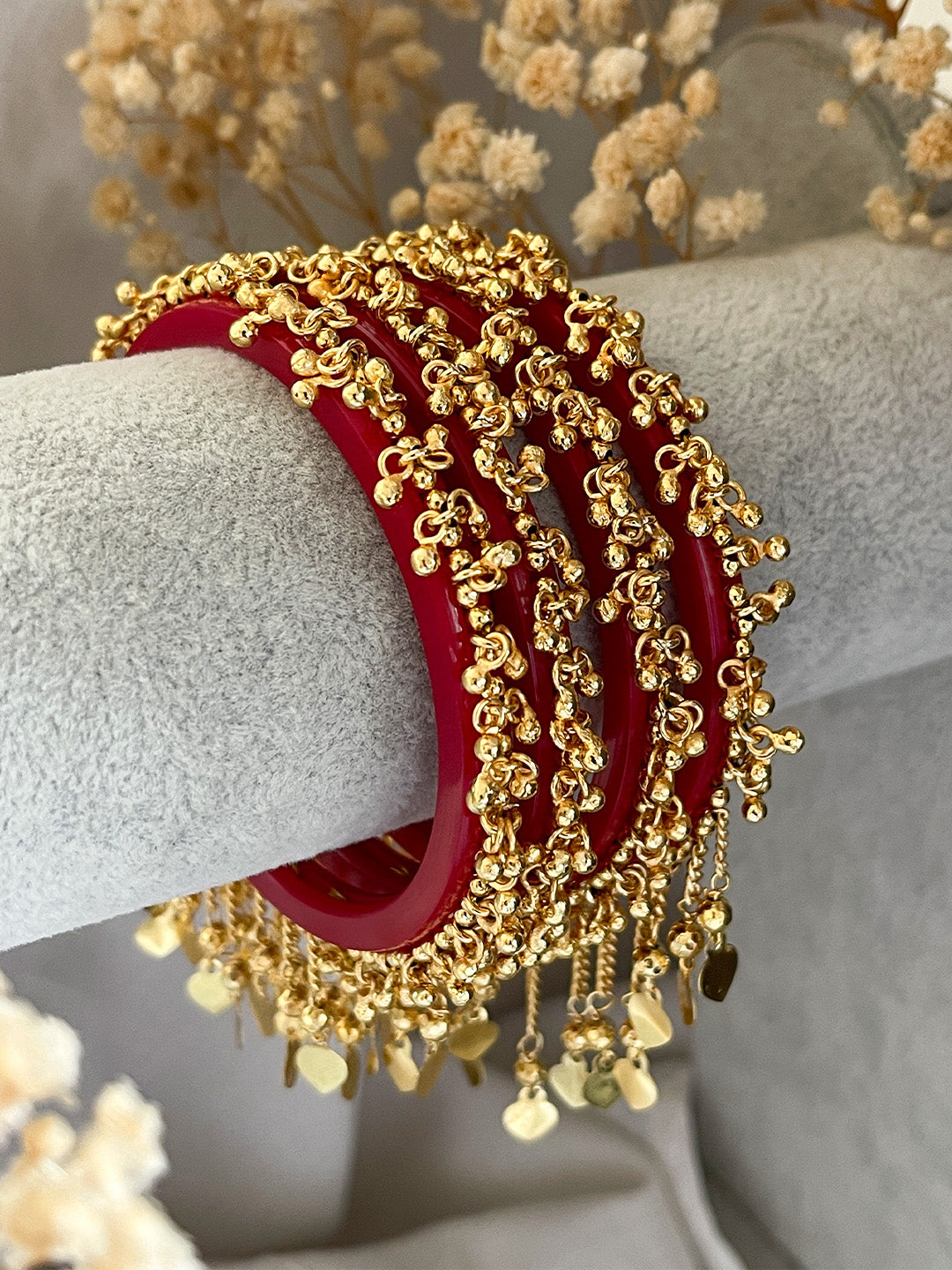 Ishhaara White Moti Pearl Bangles