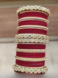 Ishhaara Red Pearl And Kundan Studded Bridal Chooda