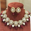 Ishhaara Polki Kundan Set Natural Stone