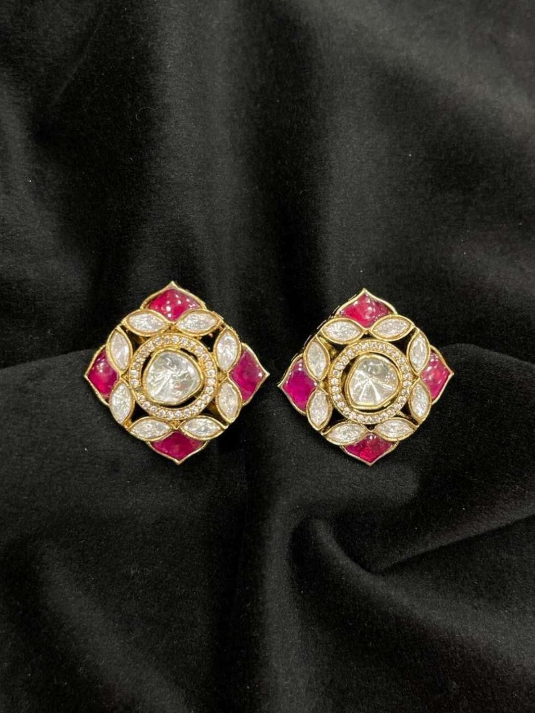 Ishhaara Stunning Uncut Polki Earring
