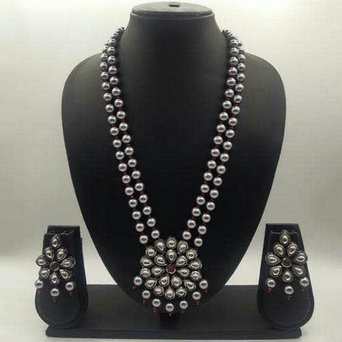 Ishhaara Victorian Pearl Pendant Necklace Set