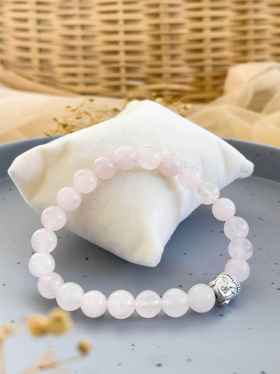 Buy Rose Quartz Gemstone Bracelet Online Ishhaara