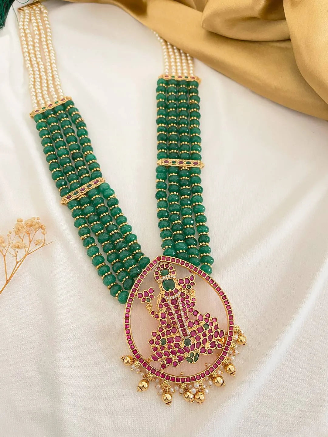 Buy Royal Multilayer Kundan Jadau Lakshmi Necklace Online Ishhaara