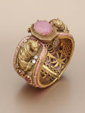 Ishhaara Sabyasachi Inspired Bengal Tiger Semi Precious Stones Broad Kada