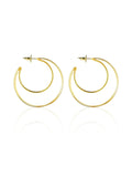 Ishhaara Sanjana Sanghi In Triple Layer Twisted Hoop Earrings