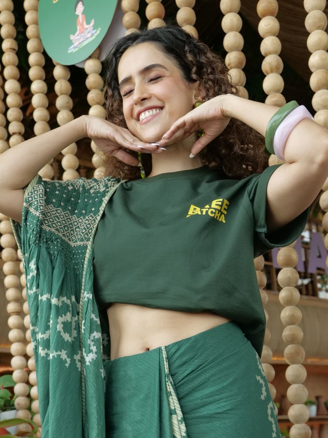 Ishhaara Sanya Malhotra In Trendy Korean Resin Acrylic Bangle Bracelet