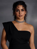 Ishhaara Sanya Silver Color Showstopper Necklace