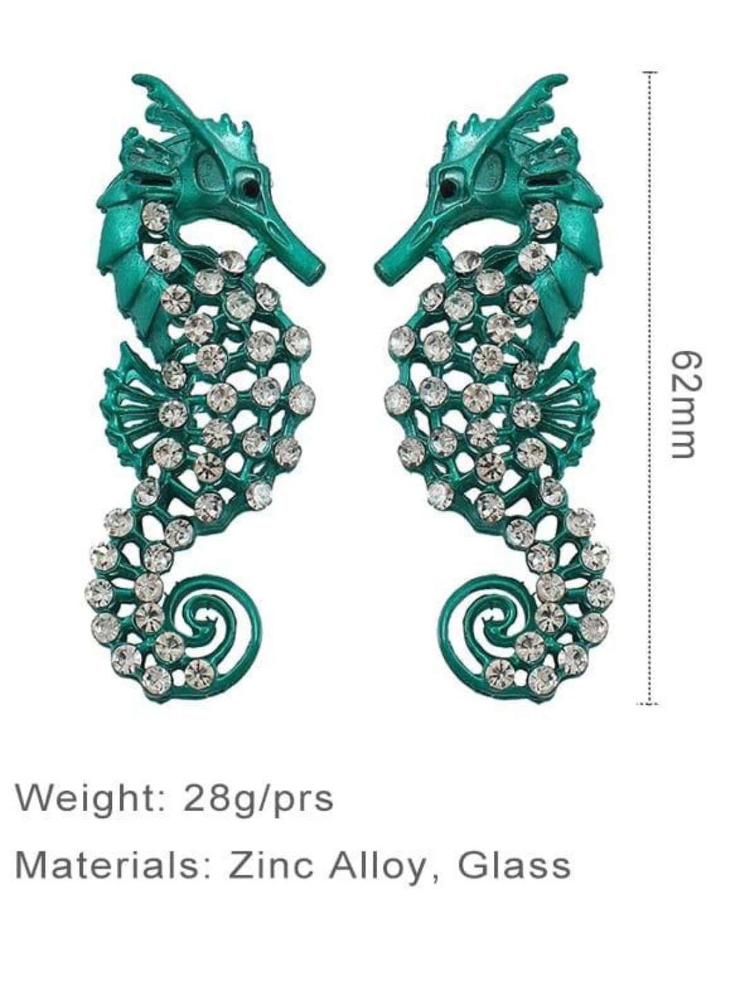 Ishhaara Sea Horse Drop Earrings