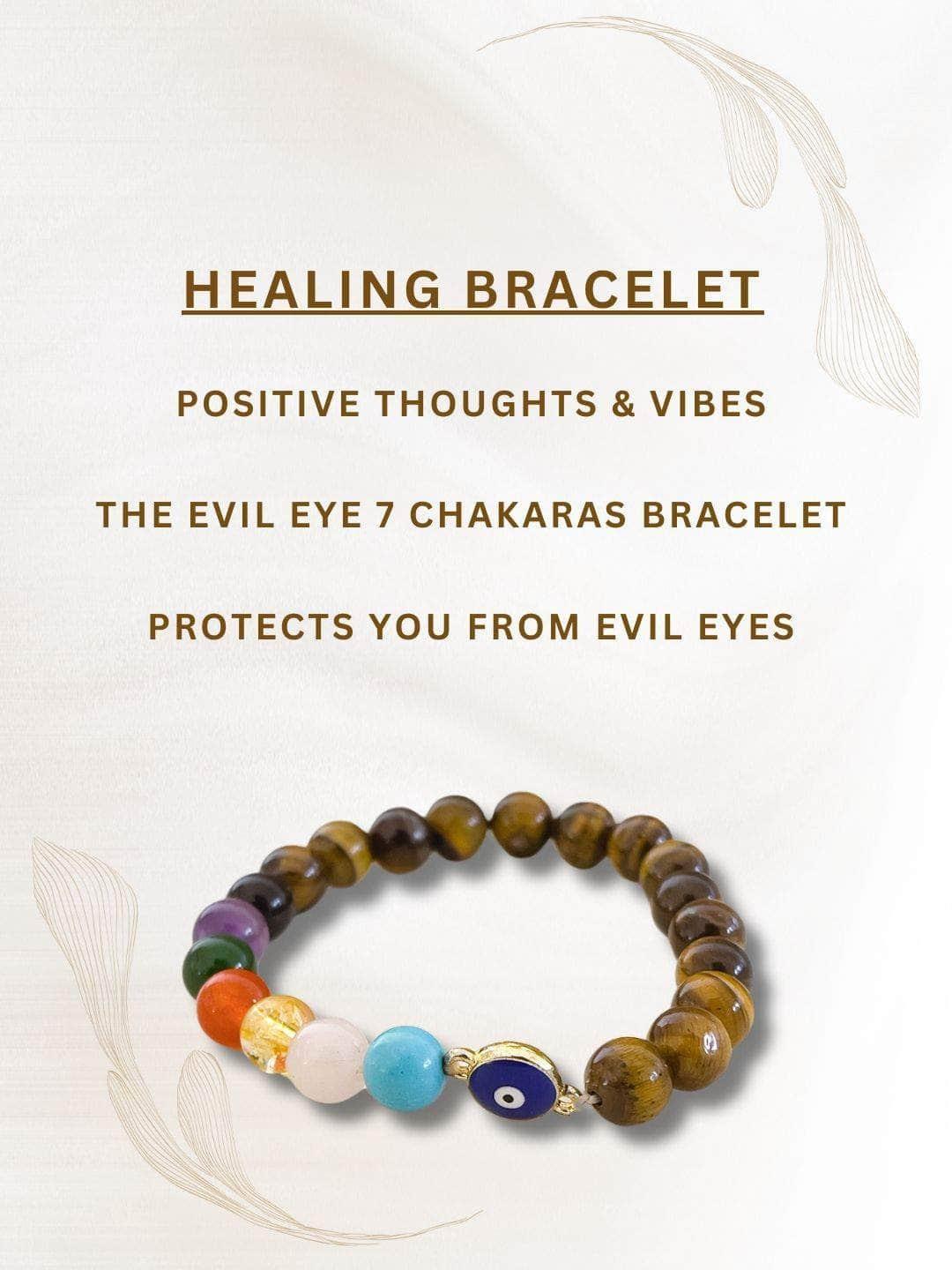 Ishhaara The Evil Eye 7 Chakras Bracelet