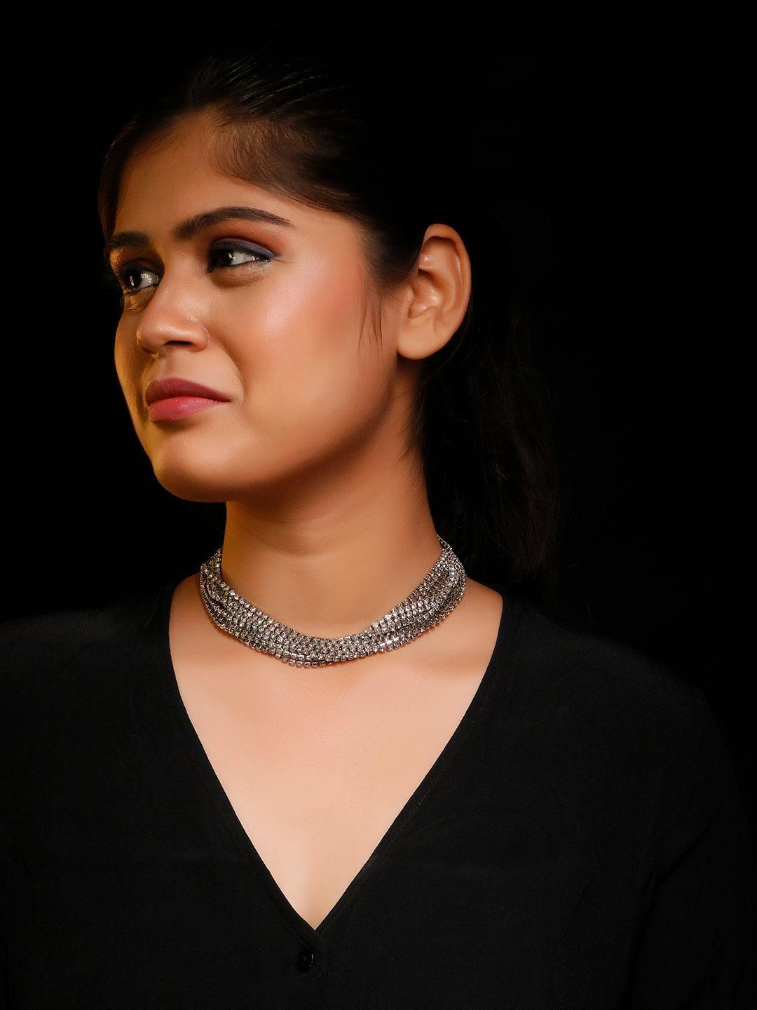 Ishhaara Showstopper Necklace Silver