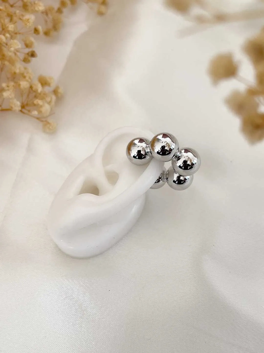 Designer Ball Ear Cuff Earrings