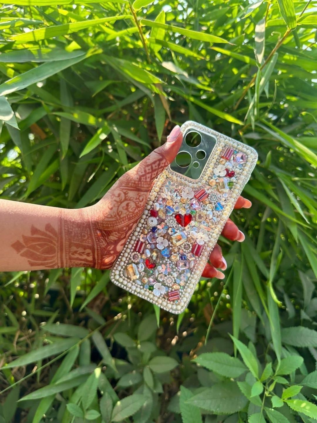 Buy Silver Handmade Wedding Phone Case Online
