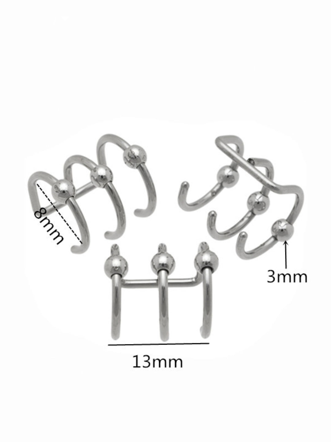 Ishhaara Silver Minimalistic Ear Cuff