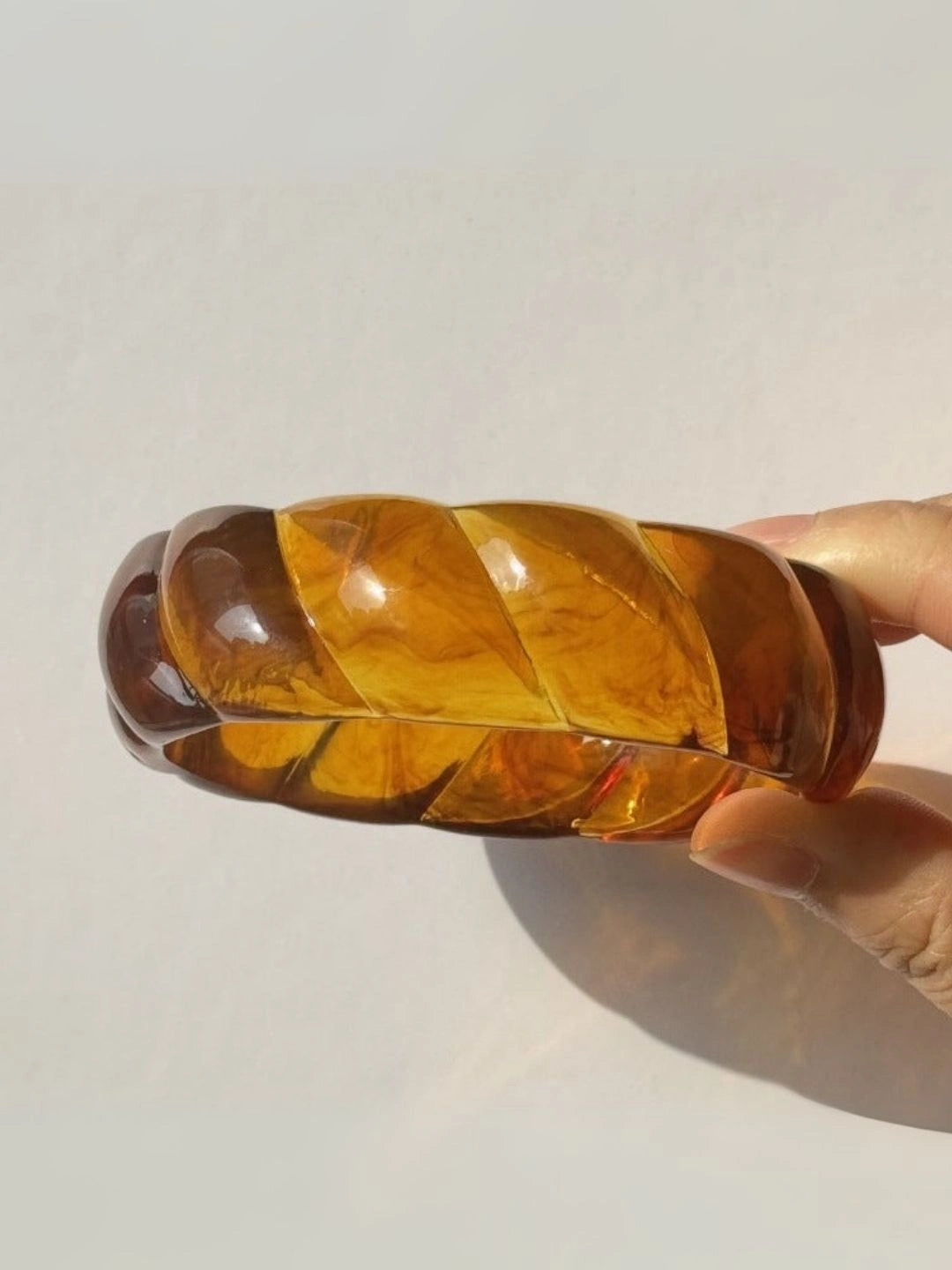 Ishhaara Stack Of Rooted Resin Bracelet