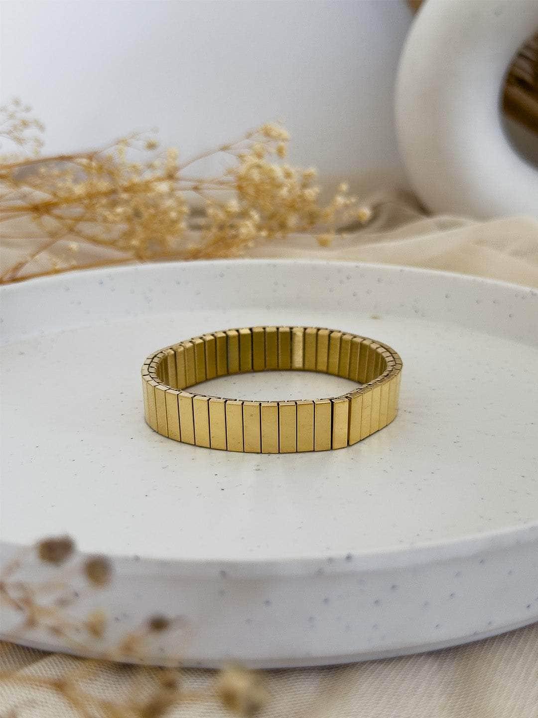 Ishhaara Stainless Steel Stretchy Bracelets