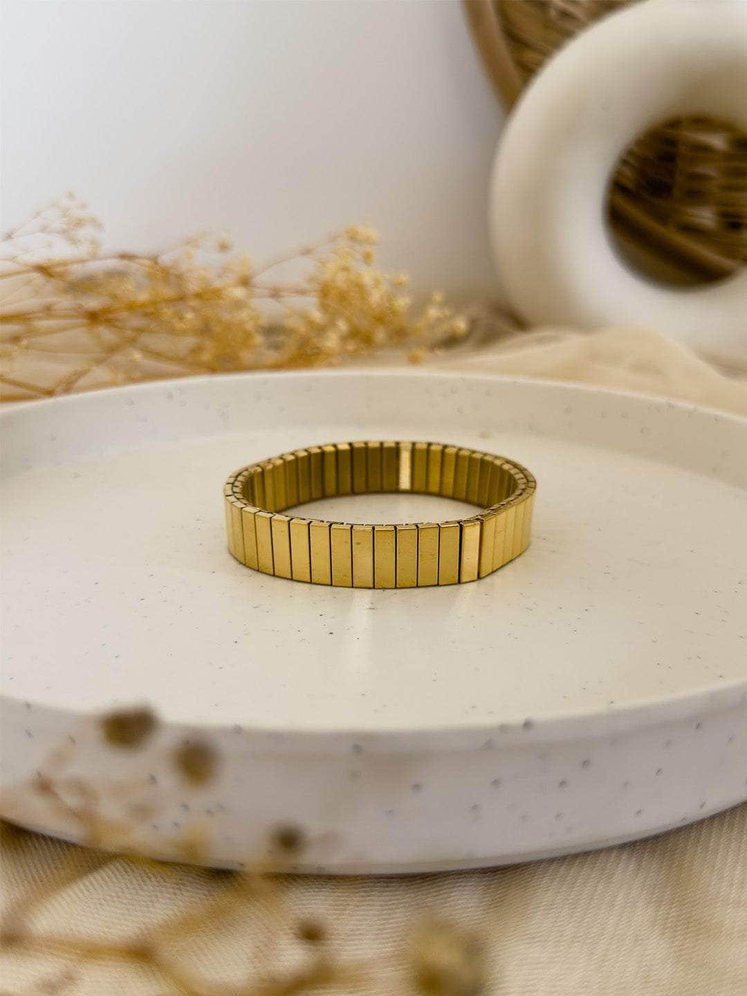 Ishhaara Stainless Steel Stretchy Bracelets