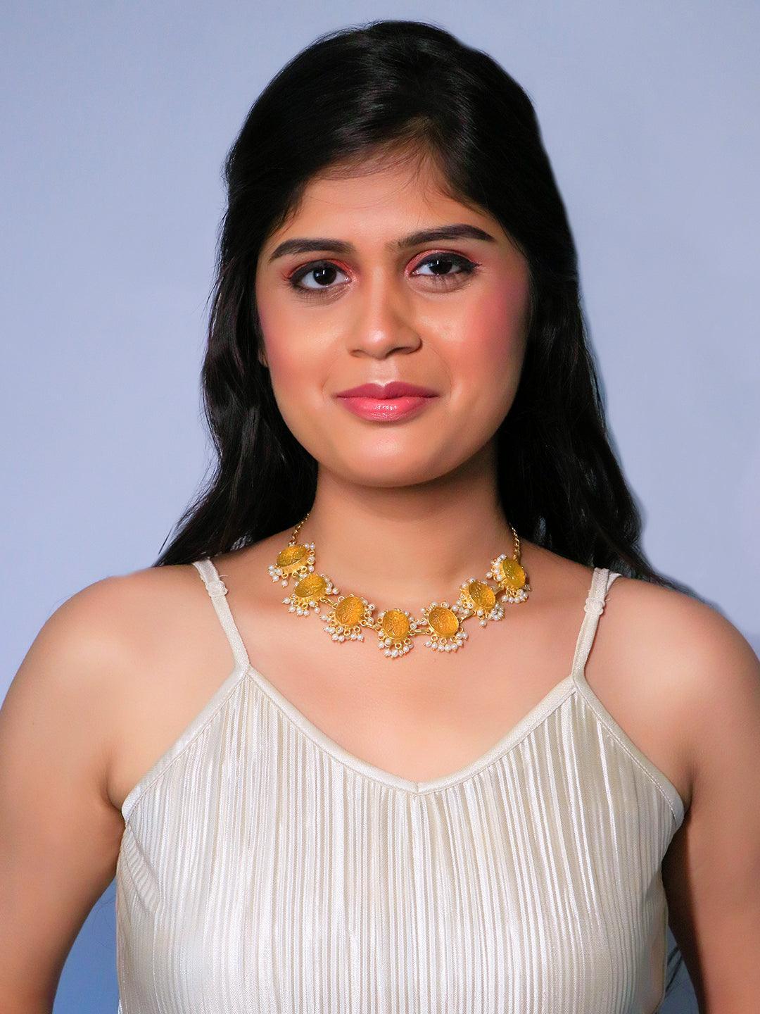 Ishhaara Sunela Choker Yellow