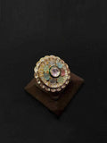 Ishhaara Sushant Divgikr In Multicoloured Onyx Stones Ring