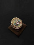 Ishhaara Sushant Divgikr In Multicoloured Onyx Stones Ring