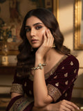 Ishhaara Tilak Shaped Kundan Studded Antique Gold Plated Rajwadi Bracelet