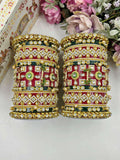 Ishhaara Traditional Kundan And Pearl Studded Rajwadi Chooda