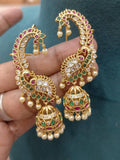 Ishhaara Traditional Peacock Shaped Earcuff Earrings