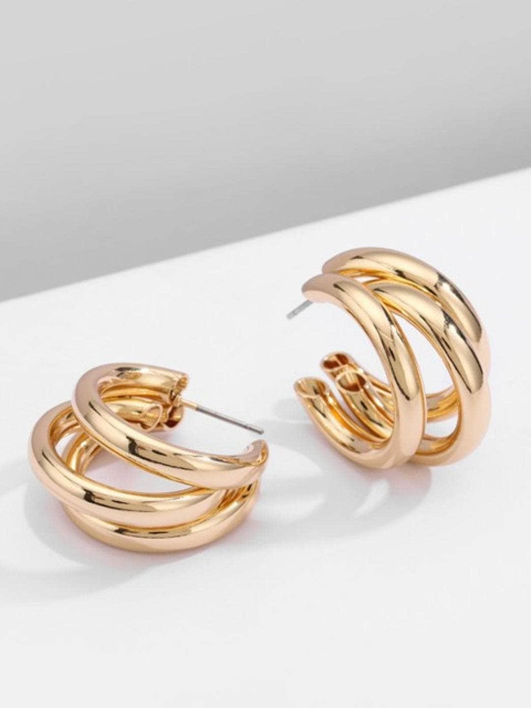 Ishhaara Triple Hoop Earrings