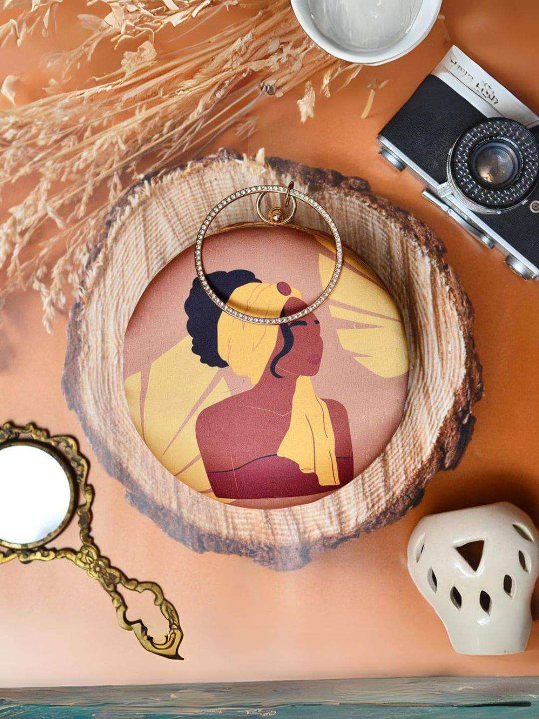Ishhaara Turban Girl Round Clutch