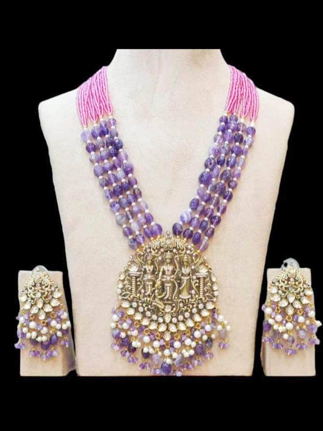 Ishhaara Victorian Beaded Temple Mala Set