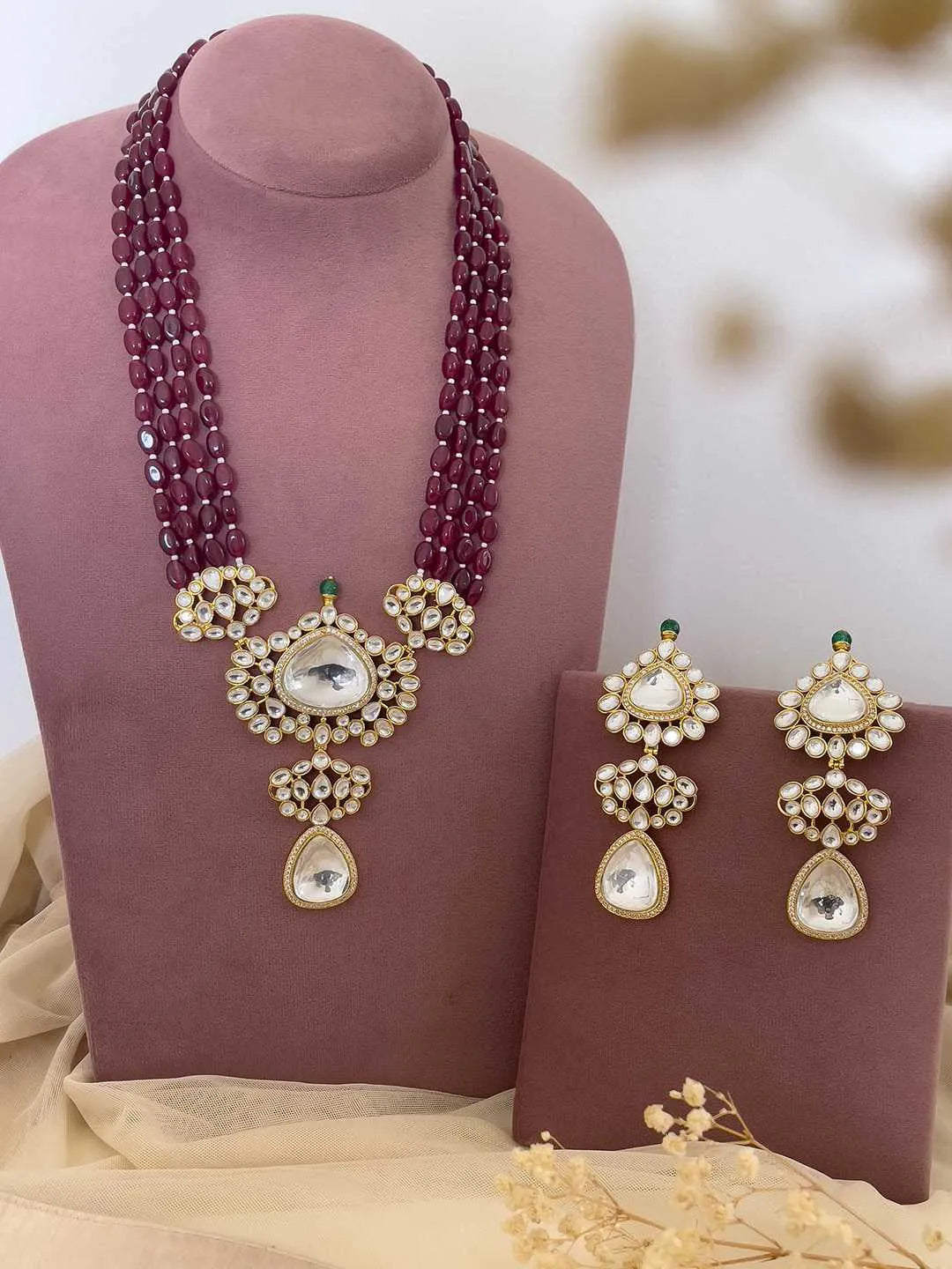 Victorian Pendant With Ruby Beads - Main Image