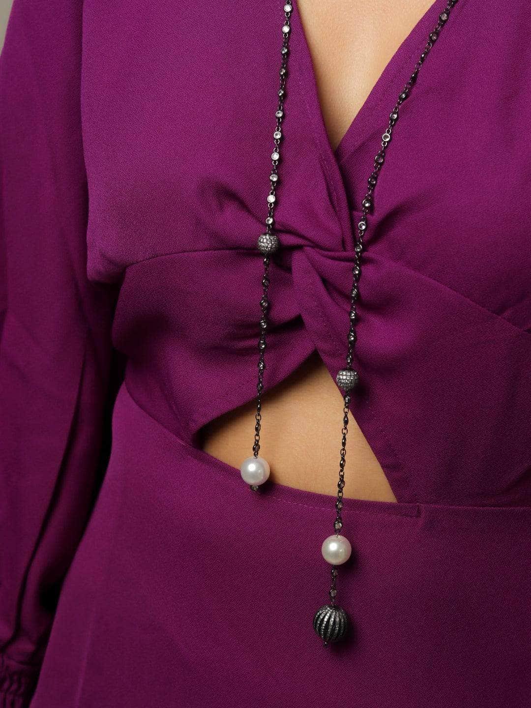 Ishhaara Victorian Tassel Necklace