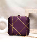 Ishhaara Designer Fabric Box Clutch