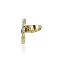 Ishhaara White And Green Kundan Ring