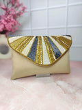 Ishhaara Embellished Clutch With Button Closure