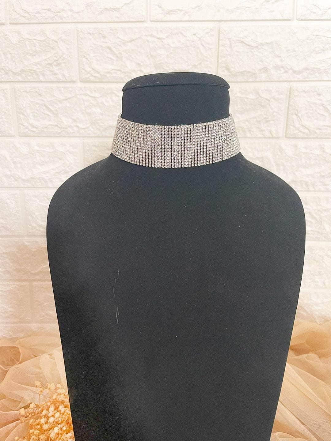 Ishhaara Ethnic Glass Beads Choker Necklace