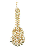 Ishhaara Gold Plated Pearl Drop Maangtikka