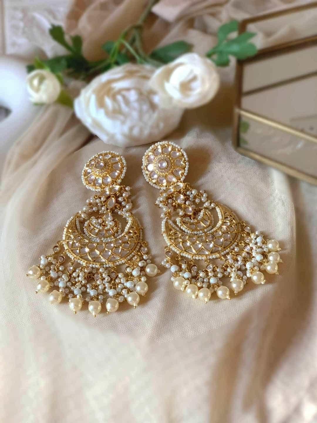 Ishhaara Heavy Twee Kundan Chandbali Earring