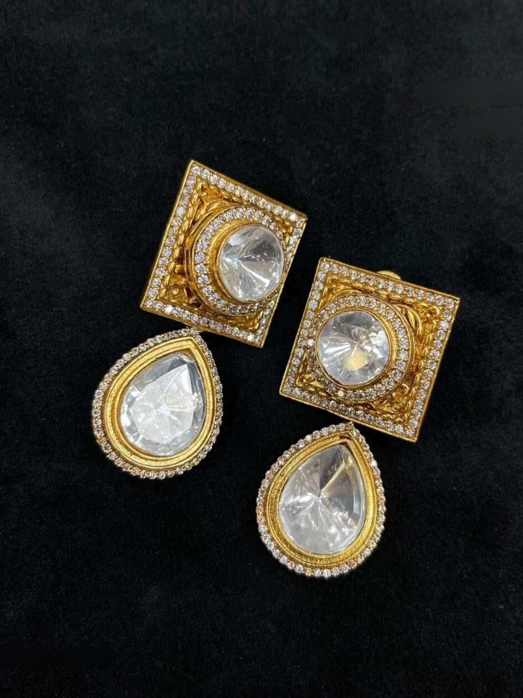 Ishhaara White Iconic Studs