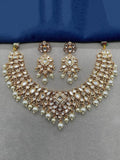 Ishhaara White Intricate Radiant Necklace