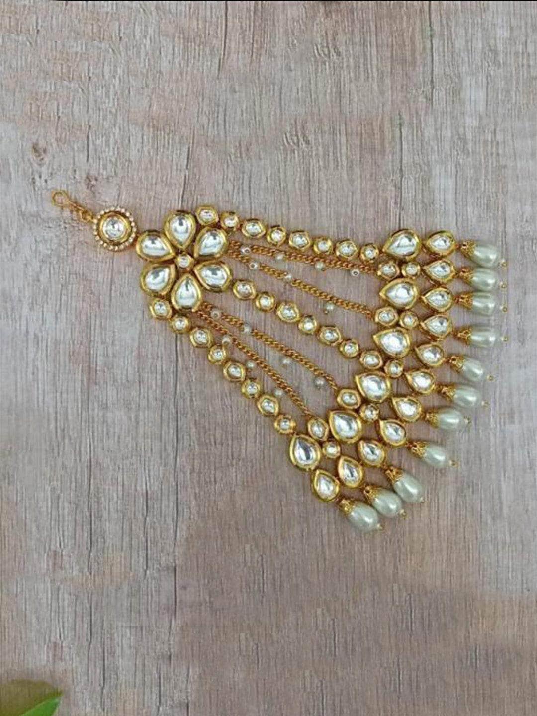 Ishhaara Kundan Gold Chain Jummer