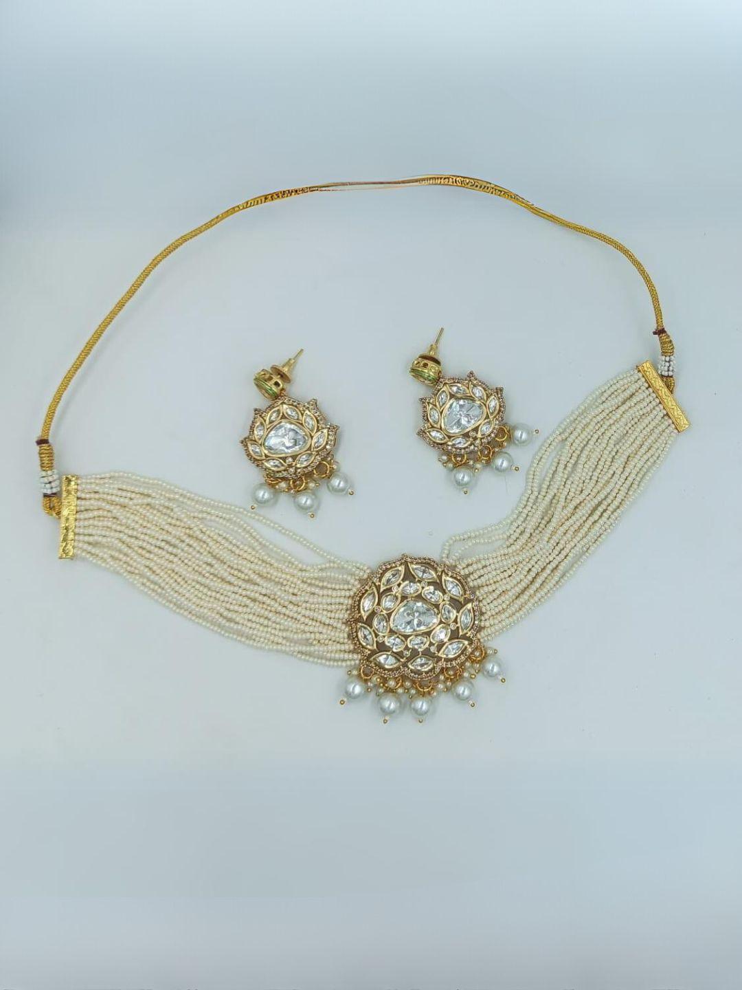 Ishhaara Oval Multistrand Pearl Patti Choker