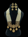Ishhaara White Premium Long Necklace Set