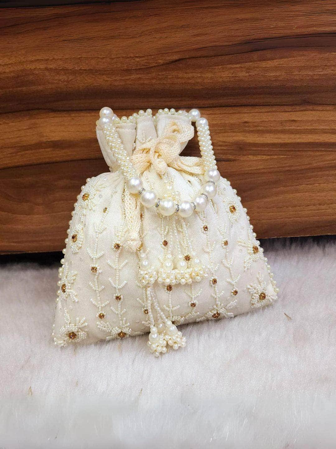 Ishhaara Silk Handcrafted Potli Bag