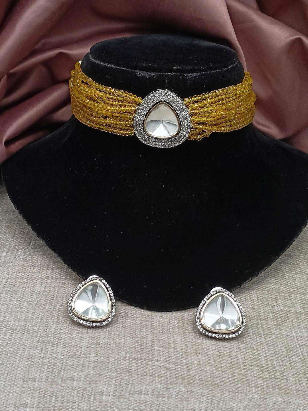 Ishhaara Ad Stone Polki Choker